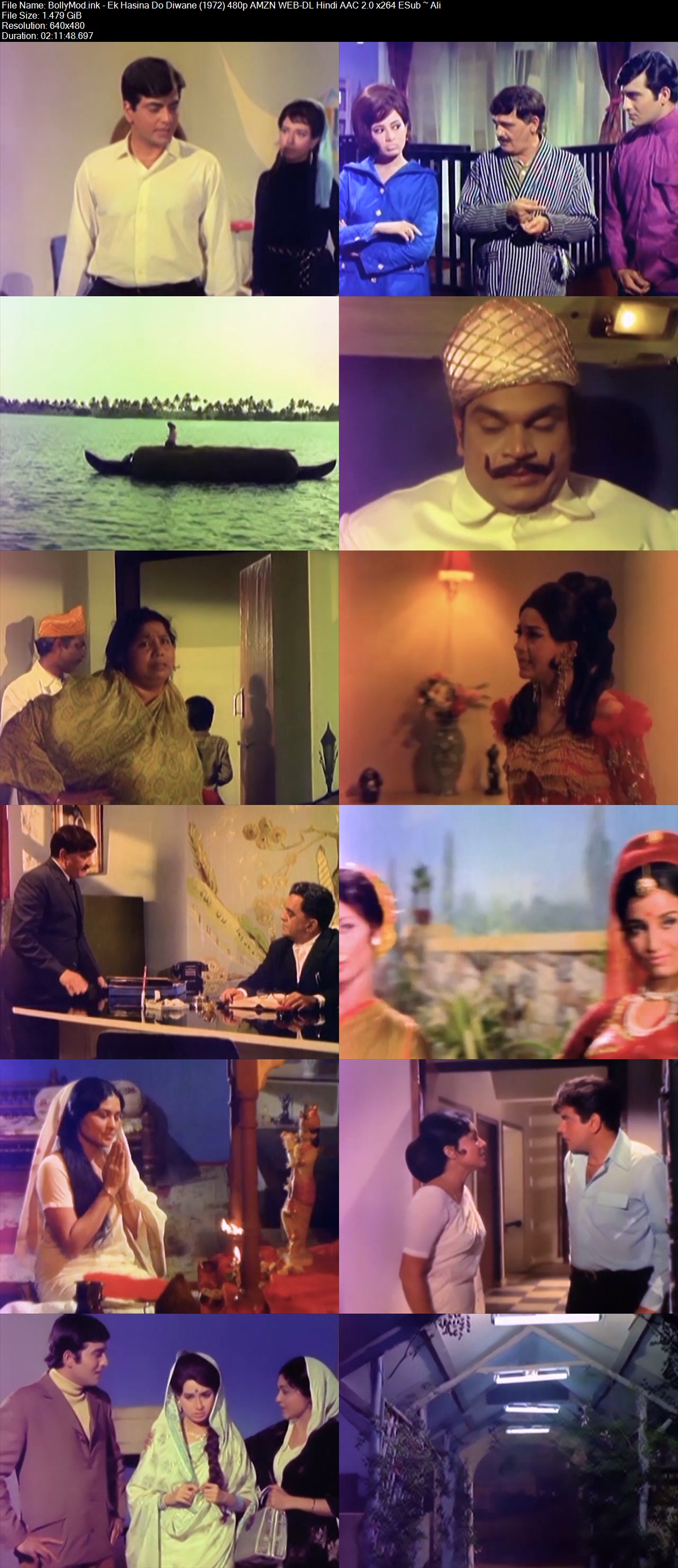 BollyMod.Net - Ek Hasina Do Diwane (1972) 480p AMZN WEB-DL Hindi AAC 2.0 x264 ESub ~ Ali.mkv